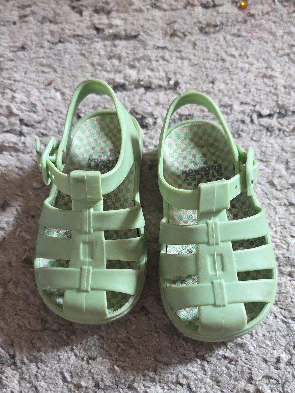 Kids Mint Green Jelly Sandals - Brand: